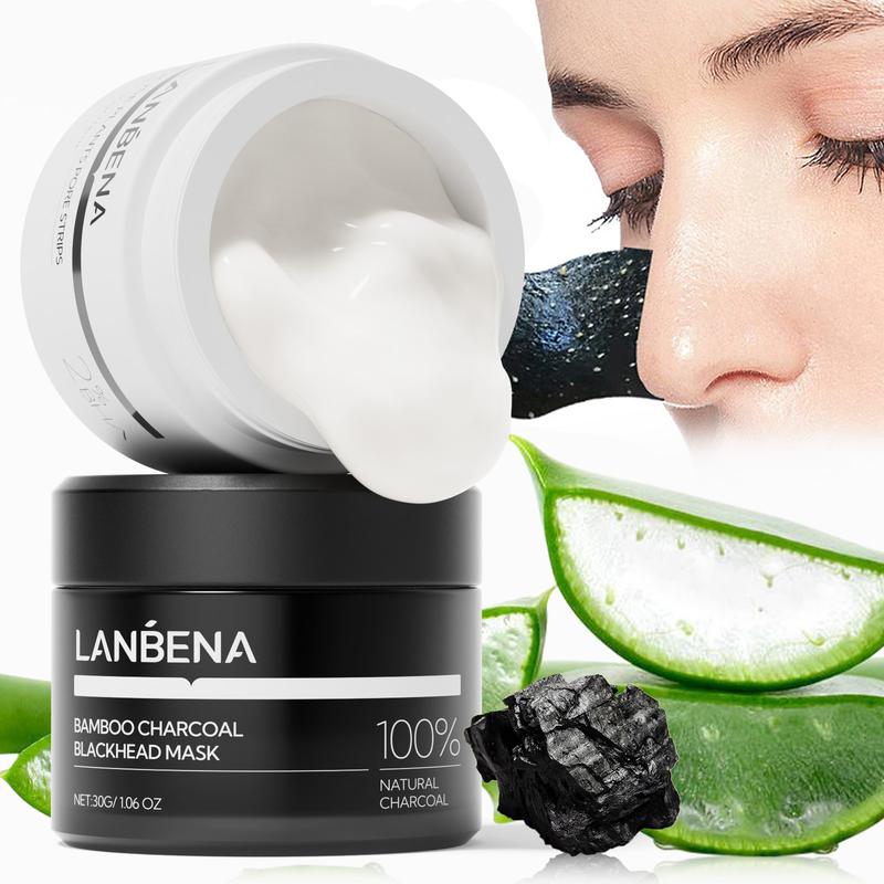 【Official Combo Mặt Nạ Loại Bỏ Mụn Đầu Đen LANBENA,Phiên Bản Nâng Cấp 2.0, 60 CÁI Dải Mũi, Mặt Nạ Lột, Sữa Rửa Mặt Làm Sạch Mụn Đầu Trắng Lỗ Chân Lông, Làm Sạch Sâu, Thích Hợp Cho Mọi Loại Da, 30g,mụn đầu đen, Skincare, Nasal Whitening Nữ Nam giới