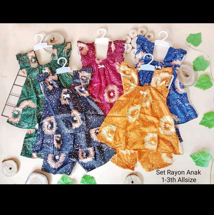 PAKET USAHA Setelan rayon 10pcs 1-3th Allsize 5