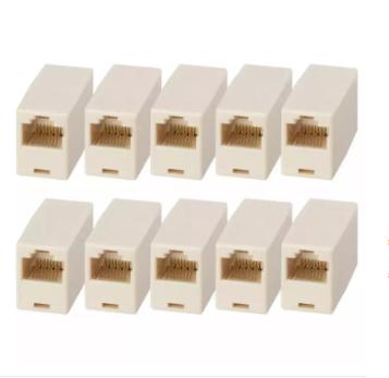 10 PCS RJ45 LAN Connector Joiner Coupler Extender Female to Female ...