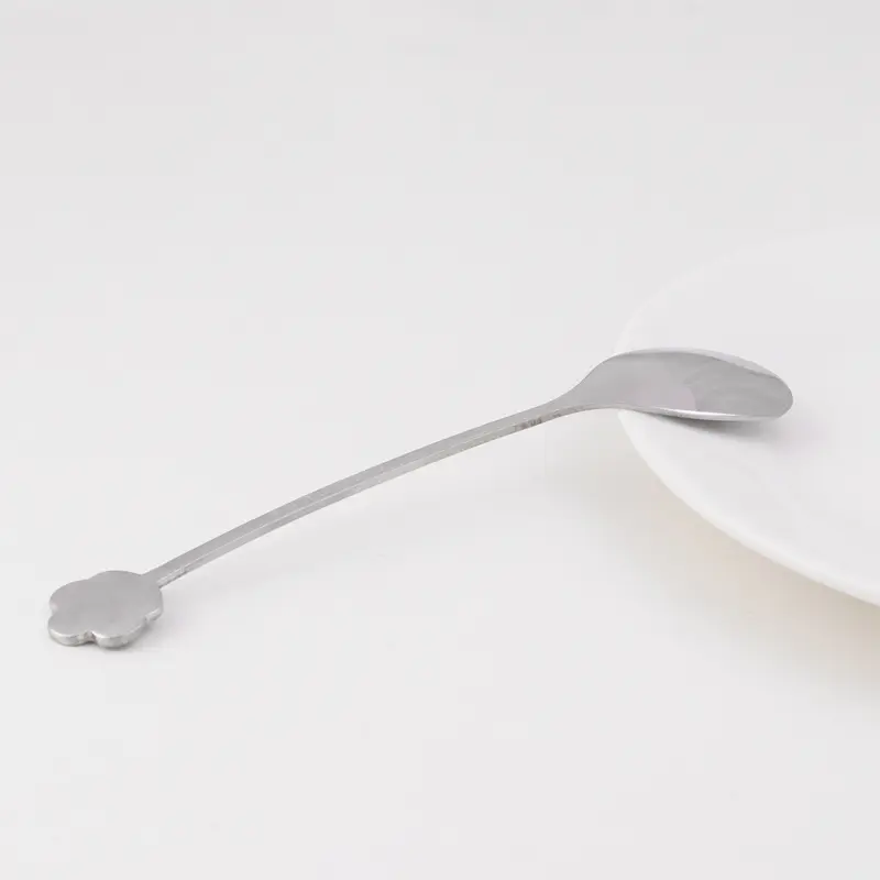 Thìa tráng miệng, Muôi canh, Thìa trà, Thìa ăn, Màu bạc, 13,6 * 2,5 * 0,5cm 1