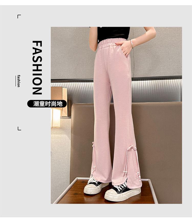 Product Introduction of Quần Dài Ống Loe Phong Cách Phương Tây, Cho Bé Gái, Hàng Mới Về Mùa Hè 2024, Quần Legging Trẻ Em Dễ Phối Đồ Thích Hợp Cho Trẻ Em Trung Bình Và Lớn, Ôm Sát Và Mỏng, Quần Dài 2