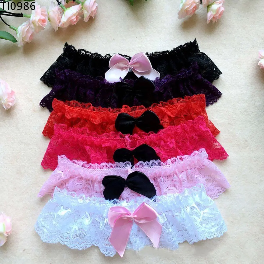Vòng Chân Hoa Đeo Đùi Thắt Nơ Cô Dâu Đáng Yêu Cho Nữ, TI0986, Bao Gồm Thắt Lưng Thắt Nơ, Được Trang Trí Bằng Ren