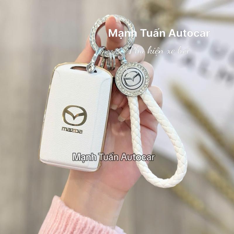 Ốp bọc chìa khoá ô tô Mazda 3 CX3 CX30 - 2020 - 2023 CX8 2022 2023 CX5 2023 Chìa Vuông-TPU Lưng dập LOGO mạ Vàng