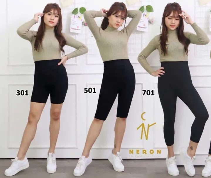 LEGGING NERON POLOS 901 IMPORT WANITA / LEGGING POLOS NERON 901 Panjang Nyaman Celana Santai 3