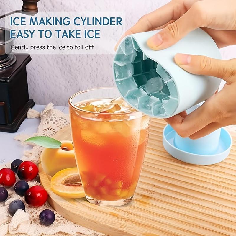 Product Introduction of Silicone Ice Cube Mold, 1 Count Easy Release Ice Cube Maker, Ice Tray for Freezer, Kitchen Utensils & Gadgets, Household Kitchen Products 4