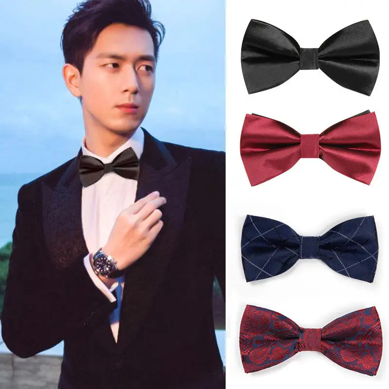 Nơ Cưới Chú Rể, Dành Cho Nam Giới, Màu Trơn Màu Đỏ Rượu Vang Đỏ Lang Companion Lang, Thích Hợp Cho Váy Sơ Mi Nữ, Màu Đen, Lý Tưởng Cho Đám Cưới Nam