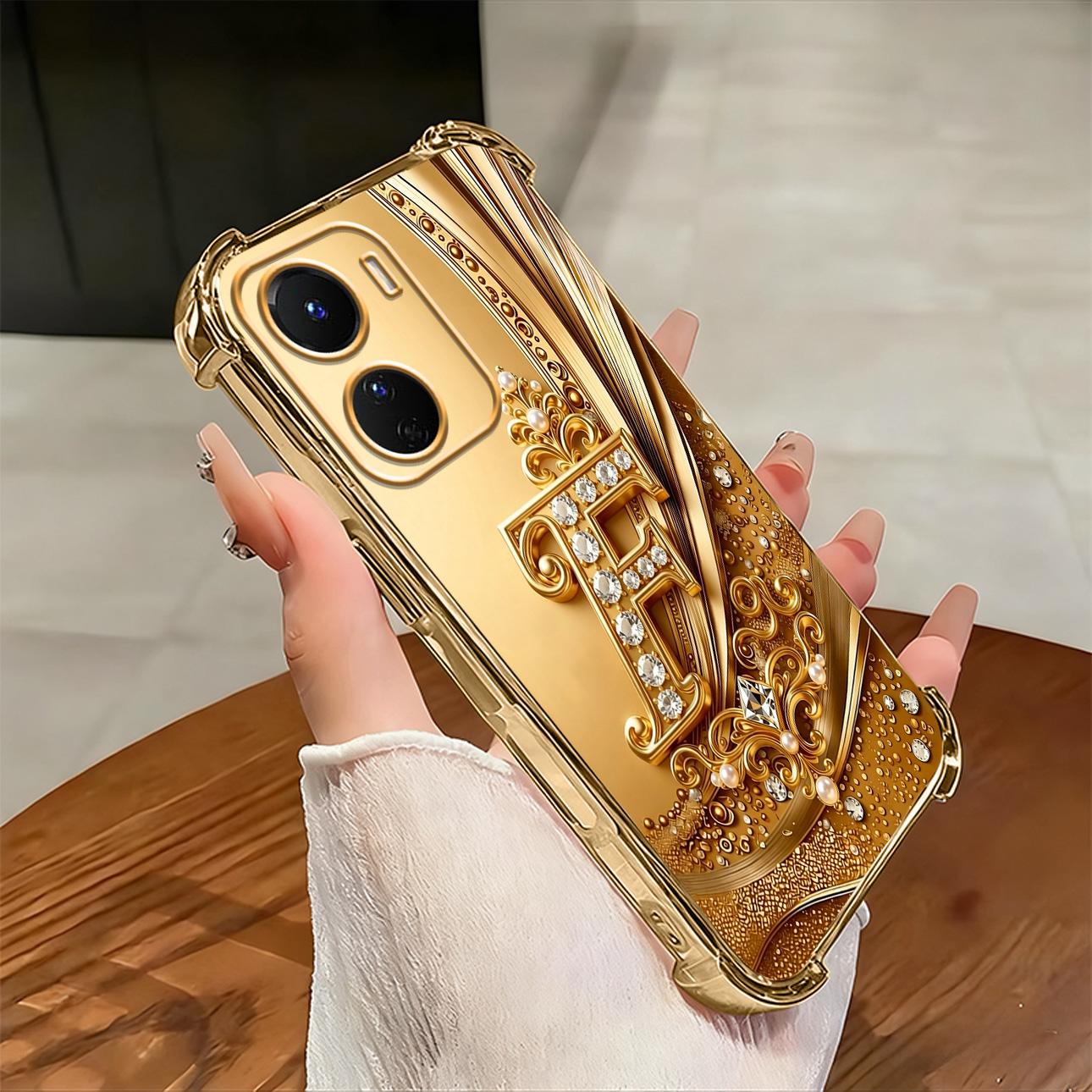 Cocok untuk casing ponsel VIVO Y16 Casing ponsel tahan benturan empat sudut dengan ukiran huruf yang indah.-SJFS