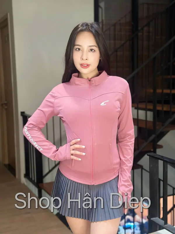 Áo Khoác Cổ Gym Thể Thao Su Lạnh 4 Túi Ms02 - Chất Liệu Cao Cấp - Nữ, Top Sport Tập Gym 4
