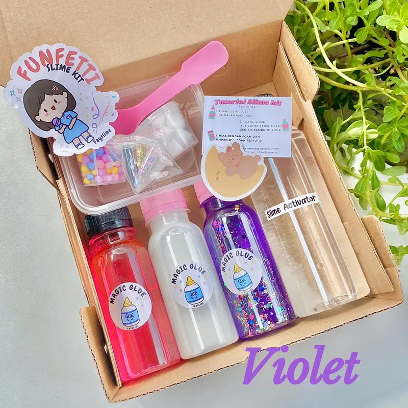 Slime kit funfetti murah | Slime instant variasi joy box 2