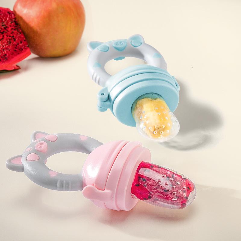 Product Introduction of Baby Fruit Bite Feeding Bags Infant Safe Appease Nipple Fruits Vegetables Pacifier Baby Trainning To Eat Fruit Food Baby Feeder 4