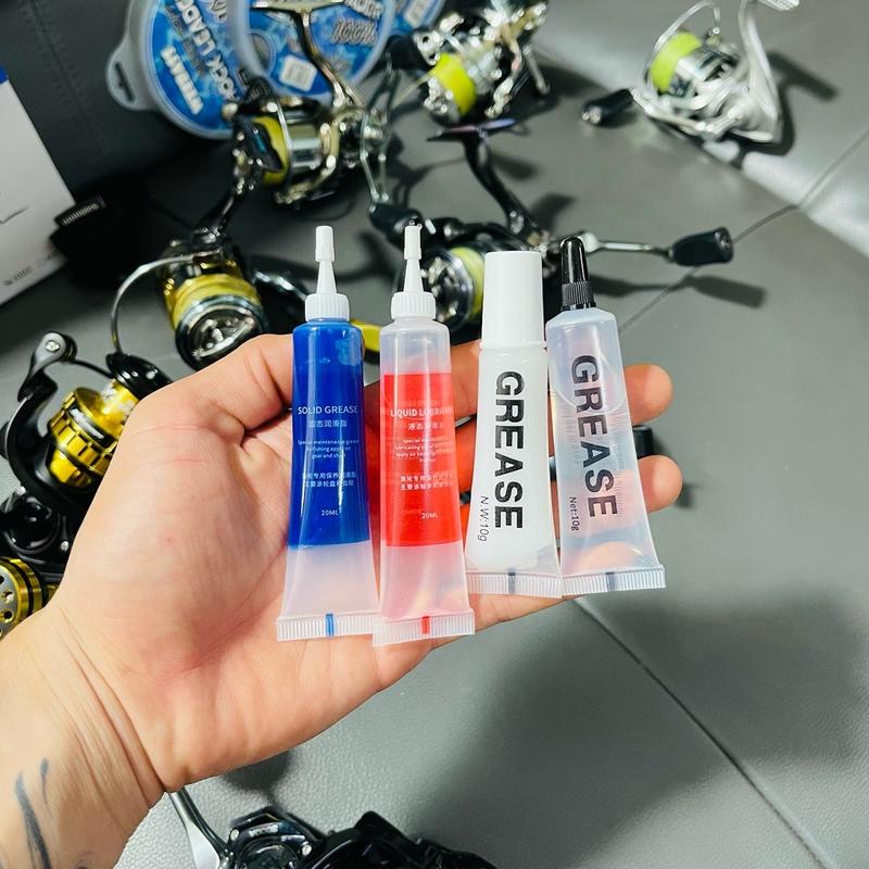 [ Vũ Hiếu ] Dầu mỡ bảo dưỡng máy câu ngang và máy đứng, giúp cơ cấu bánh răng và động cơ hoạt động trơn tru mượt mà Bắt Cá Fishing Đi Câu Câu Cá Fish Bi
