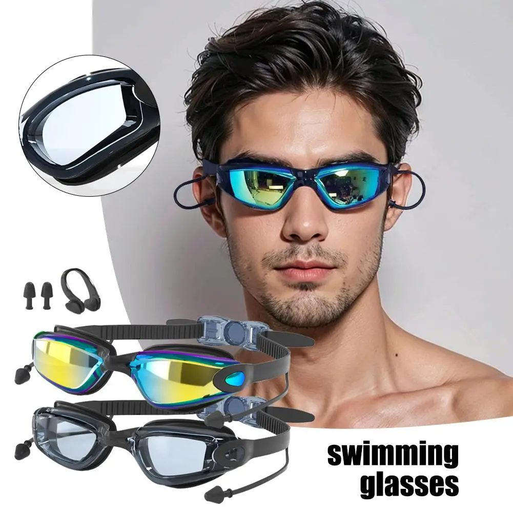 Kính Bơi, Có Nút Tai, Chống Sương Mù, Chống Tia UV, Kính Bơi, Dành Cho Người Lớn, T2R2