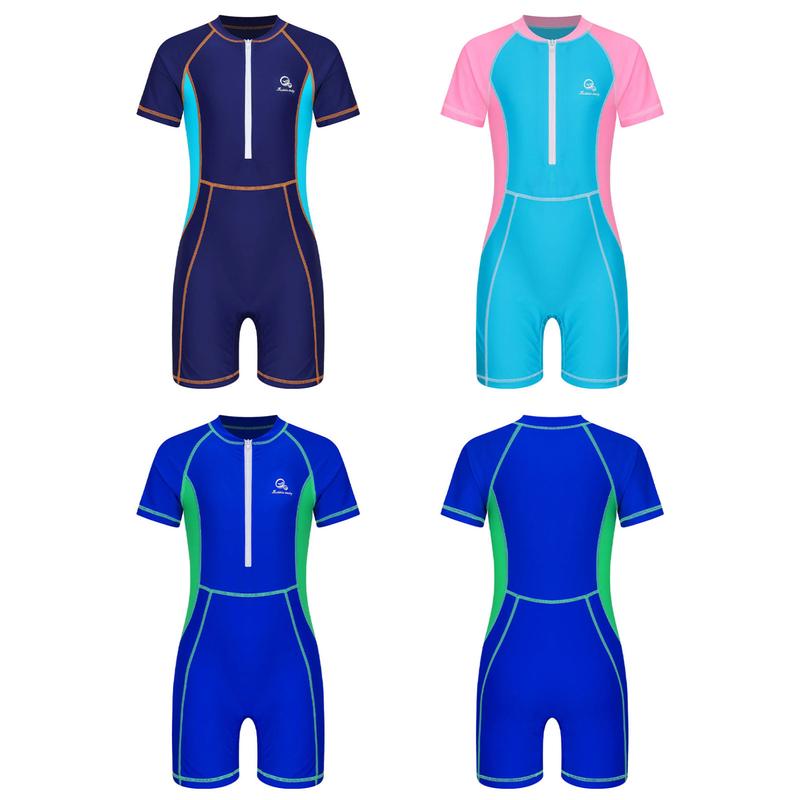 Jizyo Girls Boys Swimming Costume for Surfing Diving Kids Rash Guard Swimsuit UPF 50+ Bathing Suit 1