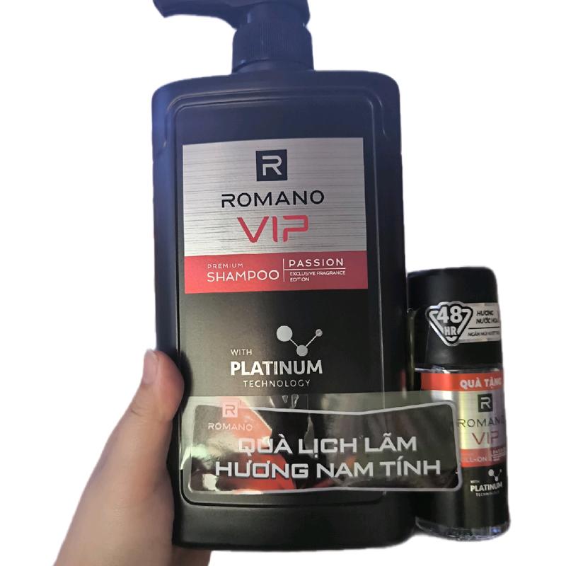 Dầu Gội Romano Vip 650g kèm chai lăn Dưỡng Tóc gội đầu Serum - TikTok ...