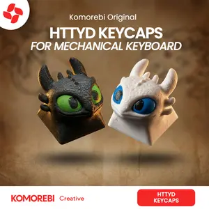 Keycaps Lucu Keyboard Mechanical HTTYD Toothless Night Fury Light Fury Artisan Keycap R4 Esc (93)
