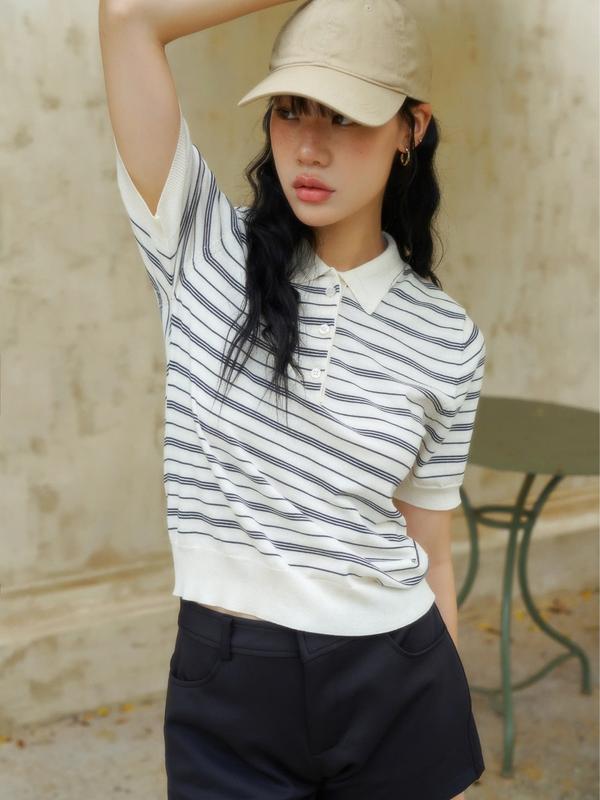 KIDO - Áo polo kẻ sọc NOMIE TOP