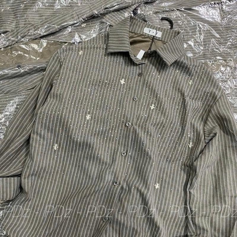 ( Hàng QC L1) Áo sơ mi đính đá màu ghi tôn da kèm túi móc dress nữ women Tre Voan 7