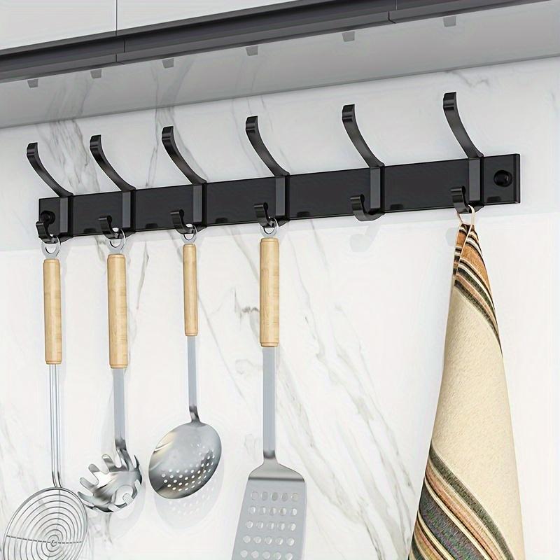 Wall Mounted Coat Hook, 1 Count Punch-free Hanging Storage Hook, Kitchen Utensil Hook, Home Organizer for Bathroom Bedroom Kitchen, Summer Gift 5