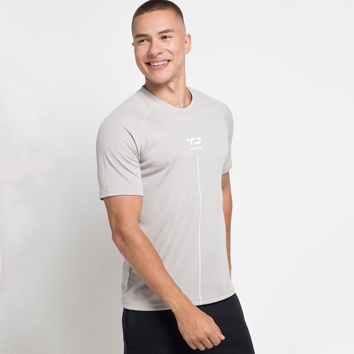Gambar Td Active MS091 Raglan Abu Muda Kaos Olahraga Pria Sport dari tdactive.id Kota Bandung Tokopedia