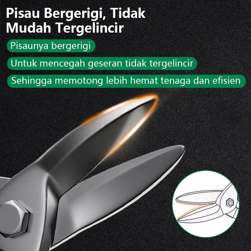 [ISKU] gunting seng serbaguna gunting penerbangan 10 inch gunting holo 4