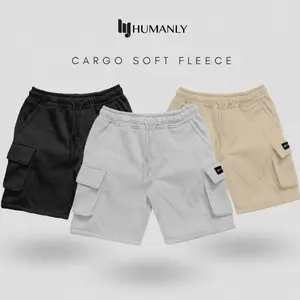 monzera.id - Paket 3 Pcs Celana Cargo Pendek Pria || Cargo Pendek Matt Fleece  Katun Distro Santai