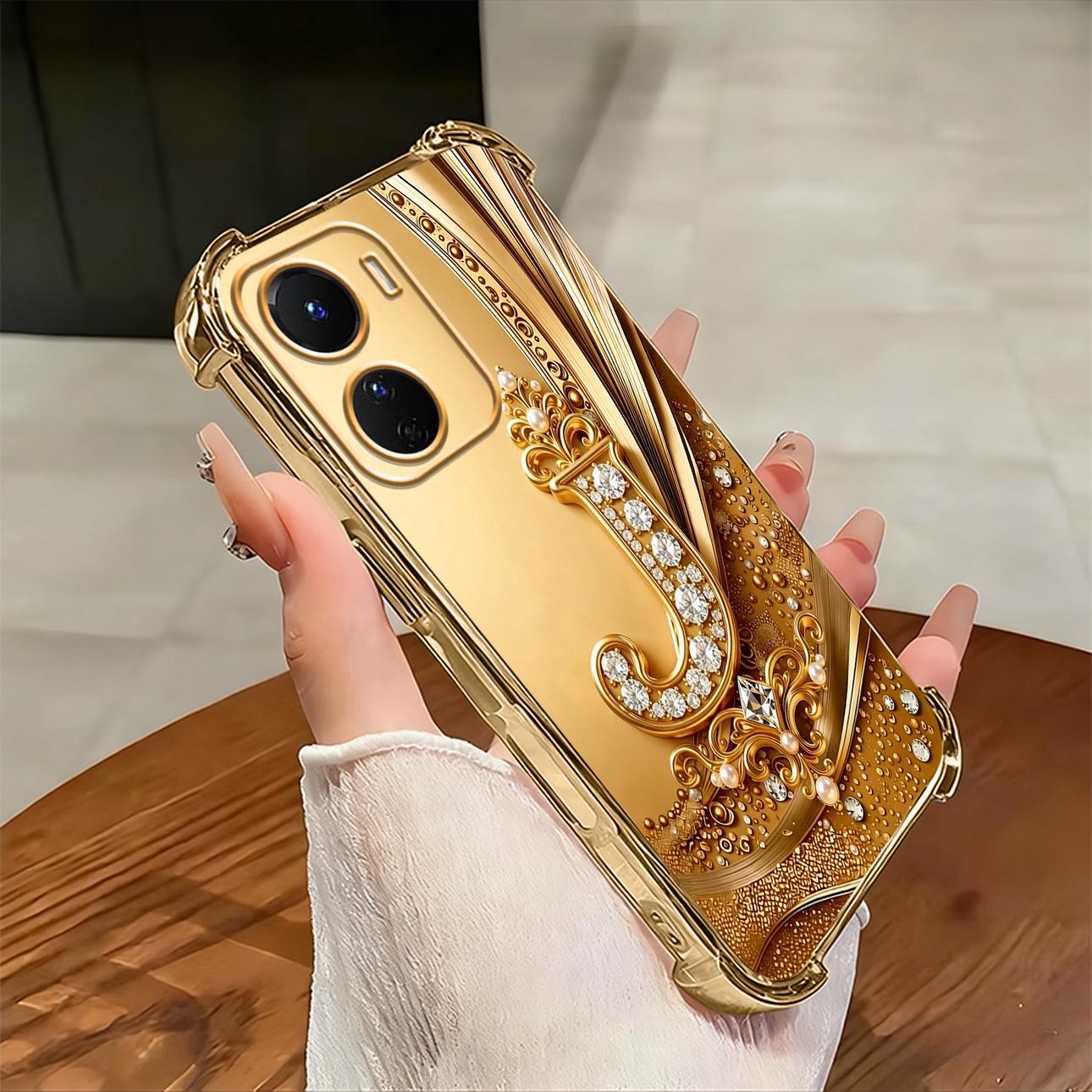 Cocok untuk casing ponsel VIVO Y16 Casing ponsel tahan benturan empat sudut dengan ukiran huruf yang indah.-SJFS