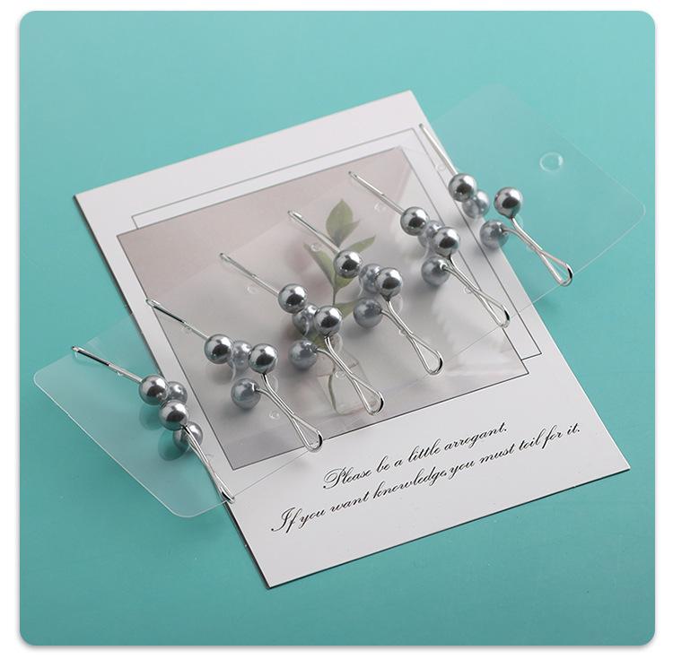 Product Introduction of Pearl Easy to Wear Fashion U-Clips Women's Pearl Brooch Simple Fashion Clothing Pearl Clip 7