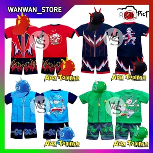 BAJU SETELAN KOSTUM BOBOIBOY ANAK LAKI TERLENGKAP Motif Fashion