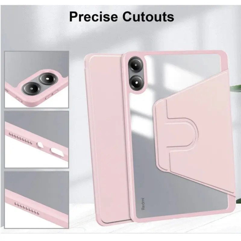 Ốp Chân Đế Xoay 360 Độ, Dành Cho Redmi Pad Pro 12.1 Inch, Ốp Máy Tính Bảng Acrylic, Tương Thích Với Xiaomi Poco Pad 5G 12.1, Có Khe Cắm Bút 4