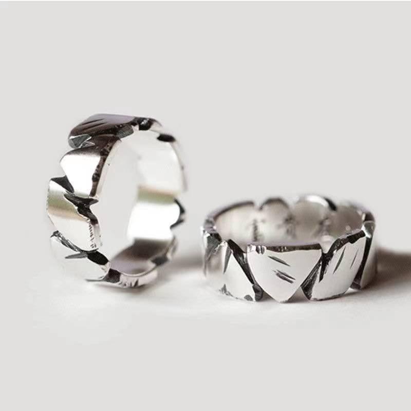 Nhẫn Nhiệt Độ Đá, Dành Cho Nam Và Nữ, Cá Tính Độc Đáo Ins, Nhẫn Ngón Trỏ Thời Trang, Phong Cách Cổ Điển Hàn Quốc, Nhẫn Mở Nam 4