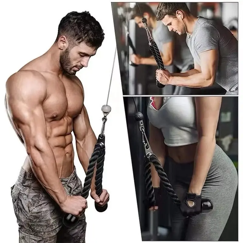 12 SET (RẺ VÔ ĐỊCH) Tập GYM Tại Nhà. Bộ Dây Cáp Ròng Rọc INOX Tập GYM Tại Nhà Tiện Lợi [TẬP FULL BODY] DA DẠNG BÀI TẬP 4