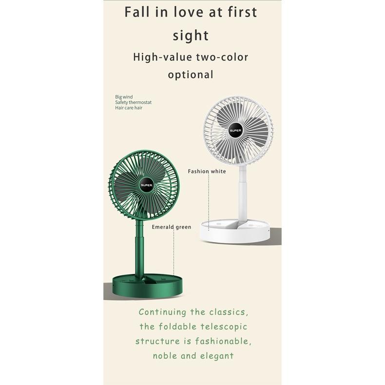 Product Introduction of High Quality USB Charging Standing Fan/Portable Mini Fan /Table Fan/USB & Mobile Fans/Rechargeables Small Fan/Stand Fan Foldable Folding 10