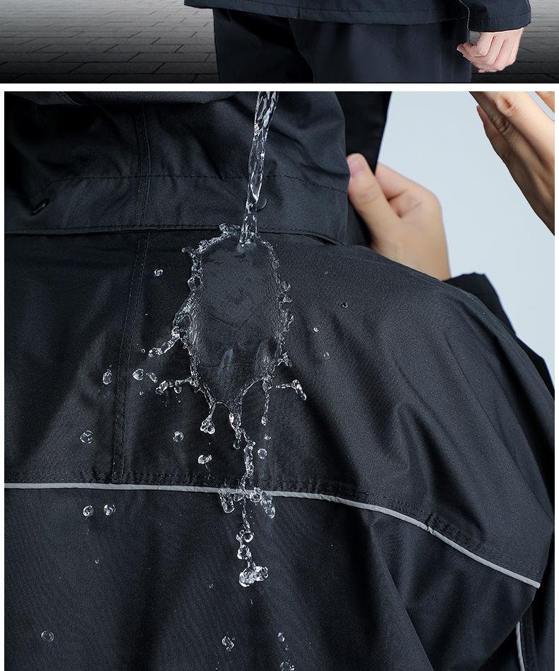Product Introduction of Raincoat Rain Pants Suit Anti-Rainstorm Men's Hiking Portable Reflective Construction Site Delicate Split Fishing Raincoat 15