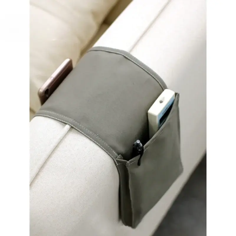 Cotton Linen Bedside Storage Bag Organizer  Desk  Sofa TV Remote Control Hanging