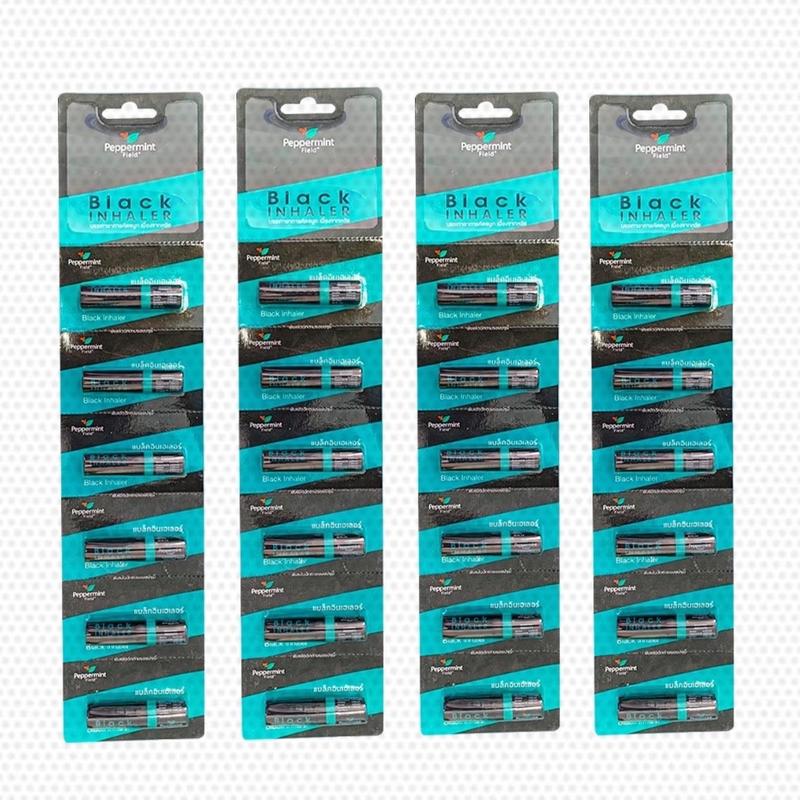 3 ống hít Hít Thông Mũi Thông Mũi Bạc Hà 2 Đầu BLACK PEPPERMINT FIELD Thái Lan