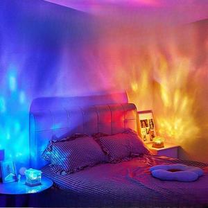 USB Powered Square Night Light, 1 Count 16 Colors RGB Cube Night Lamp with Remote Control, Decorative Table Lights for Bedroom Living Room