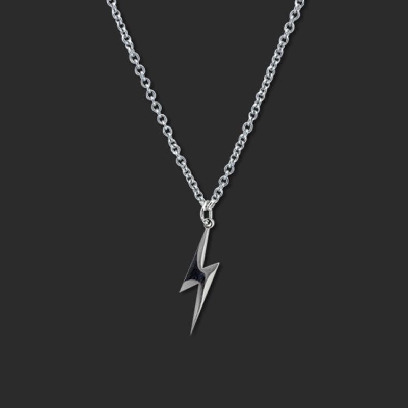 Vòng Cổ Mặt Dây Chuyền Sét, Đơn Giản Và Thường Ngày, Vòng Cổ Thời Trang Thanh Lịch, Thích Hợp Cho Nam Và Nữ, Phụ Kiện