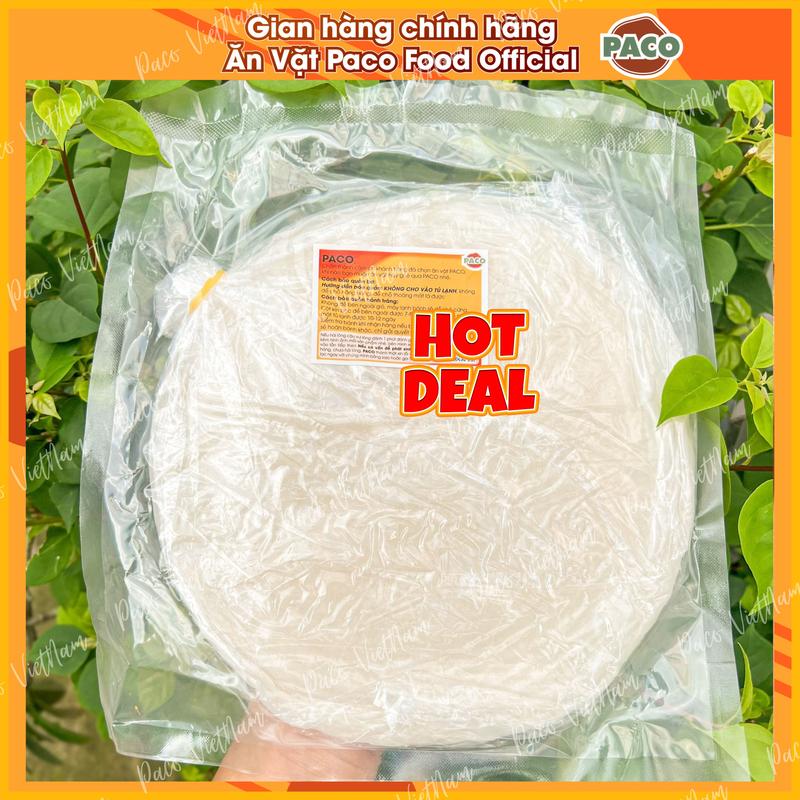 bánh tráng phơi sương bánh dẻo tôm cam bánh thanh long lẻ nhiều gạo loại dẻo ngon mỏng nhà PACO FOOD đồ ăn vặt snacks Thức Ăn