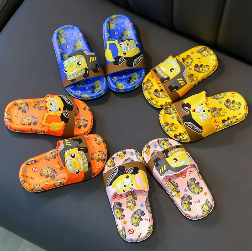 Sandal Selop Anak Laki-laki Perempuan Gambar Karakter Anti Slip ASA13