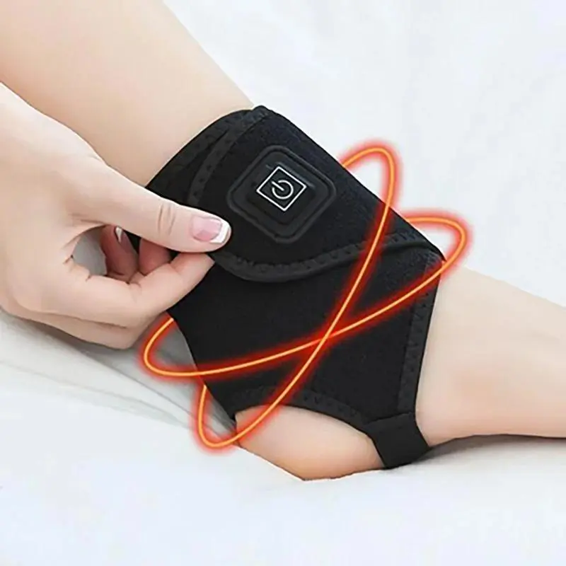 Electric Heated Ankle Wrap, Temperature Adjustable Ankle Support, Sports Support for Pain Relief and Injury Support, Healthcare