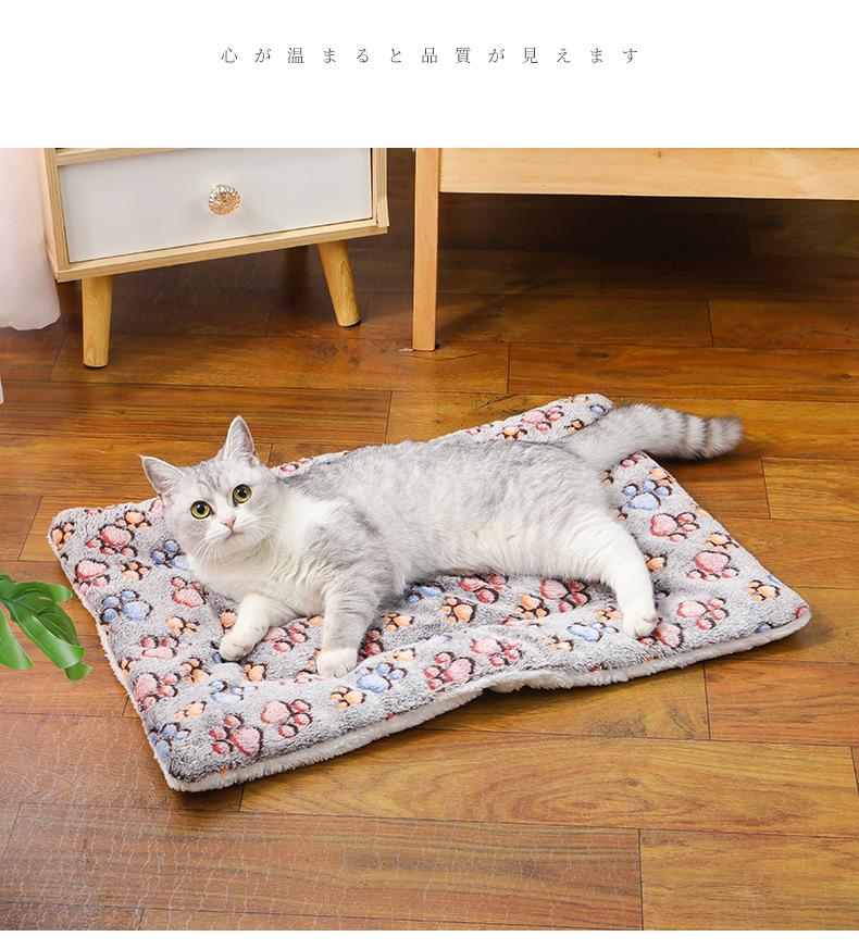 Product Introduction of Thickened Autumn and Winter Warm Floor Mat, Cat for Common Dogs Blanket Mat 8
