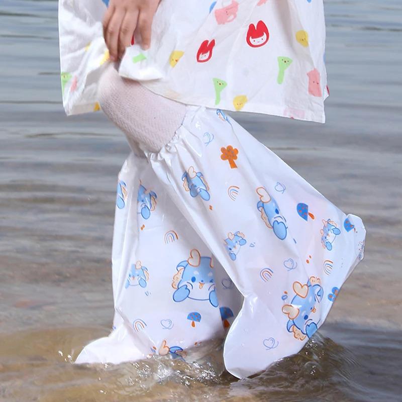 Product Introduction of Kids Disposable Rain Boot Shoe Cover Waterproof Children Rain Overshoes Covers Rainproof Shoe Protectors Cover for Boy and Girls 15