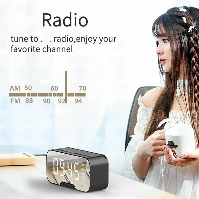 【COD】Audio Dunia Speaker Bluetooth 5.0 Jam Alarm LED Display Ultra Bass S10 5