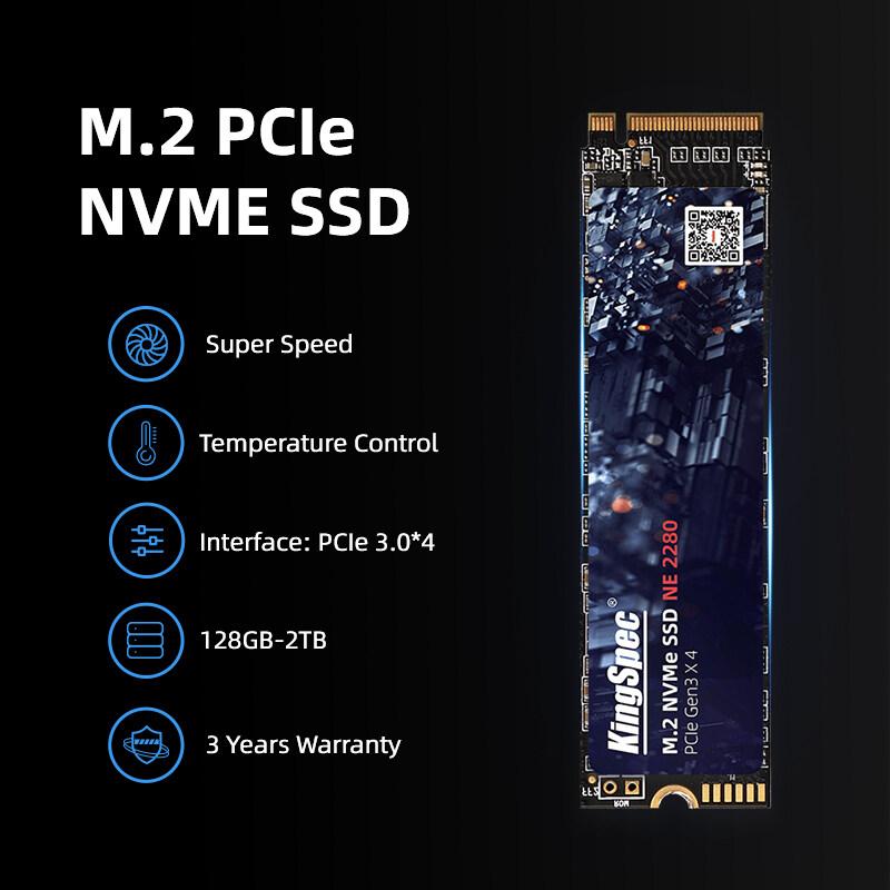 Ổ cứng Kingspec Dung Lượng 512GB NVMe 2280 SSD, Tốc Độ Ghi 500 MB/giây Đọc & 1800 Mb/giây 2