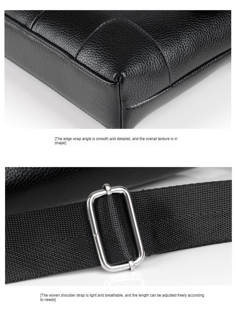 Product Introduction of PU Leather Men Crossbody Bag Waterproof Large Capacity Shoulder Bags For Boys Trendy Design Messenger Bags 10