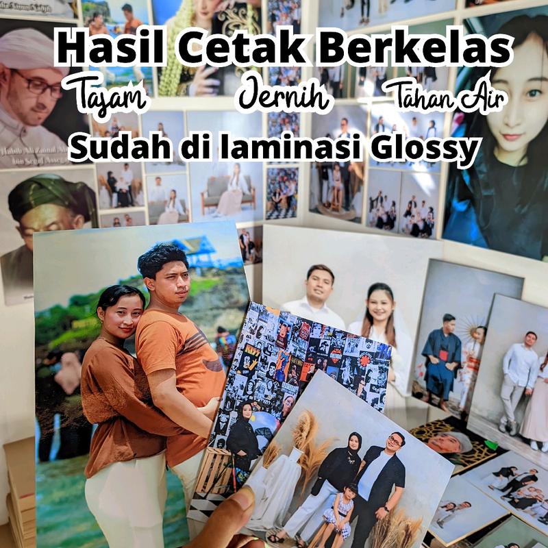 CETAK FOTO CUSTOM 1 PCS 12R 30X40 CETAK FOTO DENGAN BINGKAI MDF Dipasang di Dinding Modern 3