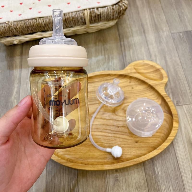 ỐNG HÚT QUẢ TẠ CHO BÌNH SỮA CỔ RỘNG SIÊU MỀM SILICON (Moyuum, Pigeon cổ rộng, Lansinoh, Dottodot, Avent...)