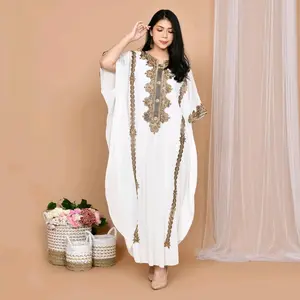 Kaftan bordir wanita terbaru 2022 Mewah Kondangan Lebaran ceruty