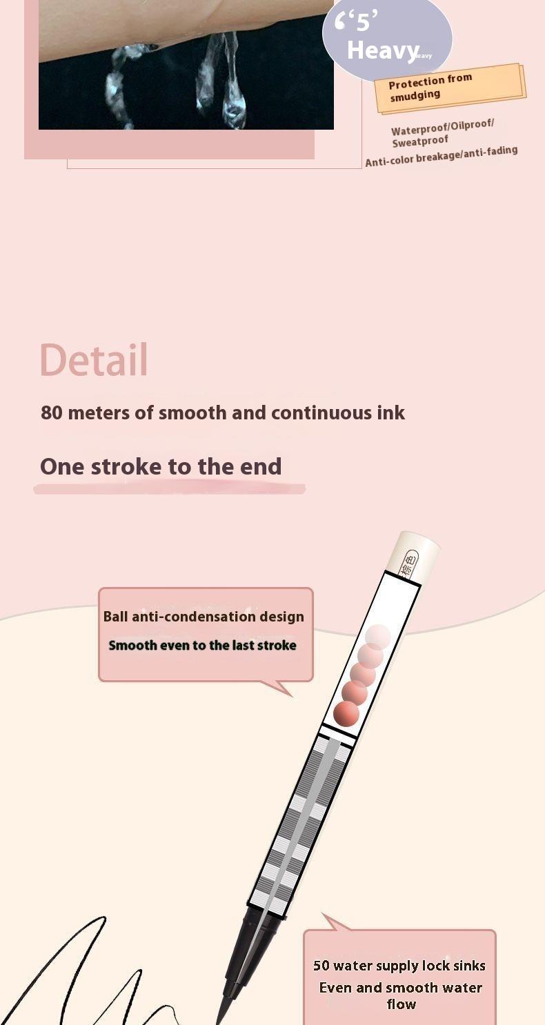 Product Introduction of [0.01mm Ultra Fine Liquid Eyeliner]Waterproof and sweatproof Long-lasting color without smudging Student beginner eyeliner Easily create exquisite eye makeup   natural eyeliner   eyeliner 7