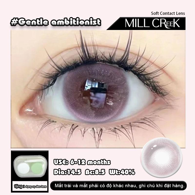 Mill Creek [Buy 2 Get 4 Free]Sweet Girl Pink Color Contact Lens small light bulb large Diameter 14.5mm Degree WT:40% USE 6-12 months kinhap  trong halloween lens fairy  lens